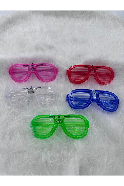 aşkın concept Tam Tur Led Işıklı 3 Kademe Panjur Gözlük 5 Renk 5 Adet Yılbaşı...