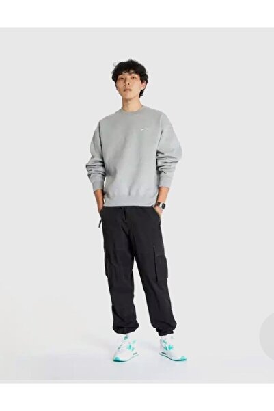 Nike Solo Swoosh Erkek Fleece gri  Üst cv0554-063