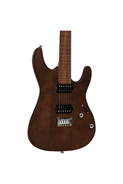 VALLER FTS250 Mat Koyu Kahve Okoume Ağacı HH Perdesiz Elektro Gitar