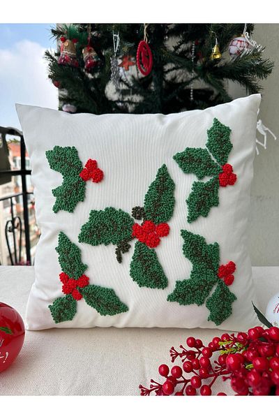 punchatolyem Punchhatolyesii Merry Christmas (NEWYEAR) Punch (PANCH) Decorative Christmas Throw Pillow Cover