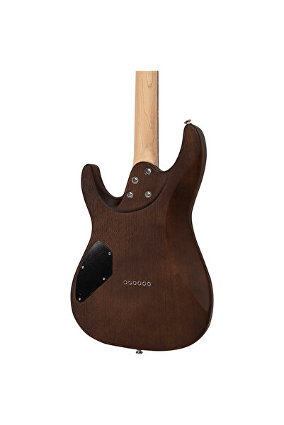 VALLER FTS250 Mat Koyu Kahve Okoume Ağacı HH Perdesiz Elektro Gitar