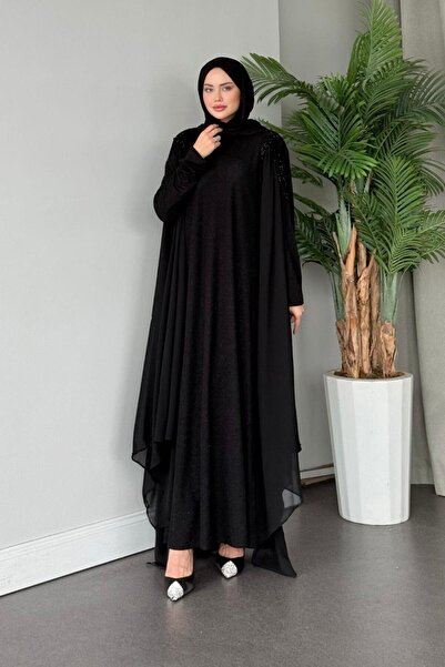 Şulemoda Giyim Μαύρο βραδινό φόρεμα Hermony