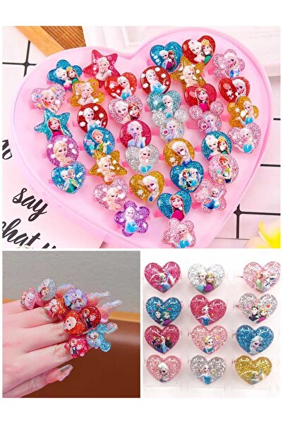 Eva Rose 3 Adet Trend Figürlü Ayarlanabilen Simli Kız Çocuk Yüzük Kalp Model ...