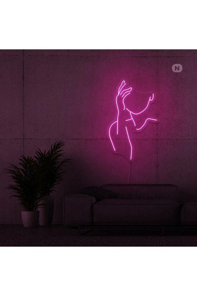 HONEY CONCEPT kadın yüz neon led