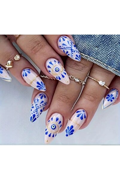 PİRAYE AKSESUAR By Maya Beauty & Nail Nazar Boncuklu Etnik Desenli Kendinden ...