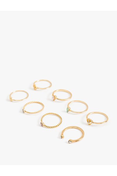Koton Set of 8 Jewelled Rings