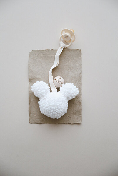 DERY BABY TEDDY MOON BEYAZ SOURİS EMZİK ASKISI