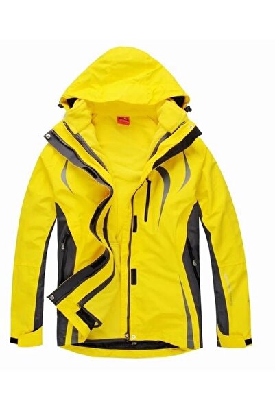 A&C Jachetă 3 în 1 pentru femei-GALBEN