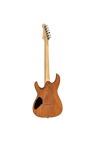 VALLER FTS270 Mat Koyu Kahve Okoume Ağacı HH Perdesiz Elektro Gitar