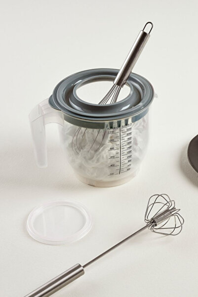 BEFTO HOME Kapaklı Ölçekli Mikser Karıştırma Kabı 2200ml