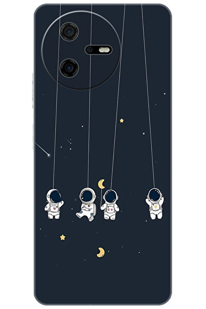 CASPER Via A40 Uyumlu Kılıf Desen Baskılı Silikon Astronot STK:663 CP-aaO5Ubn