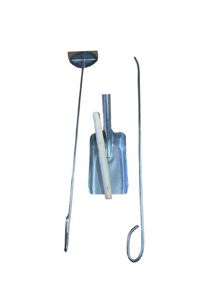 mobilreyon Soba Şömine Seti 3 Parça , Gelberi - Karıştırma Çubuğu - Köz Kürek