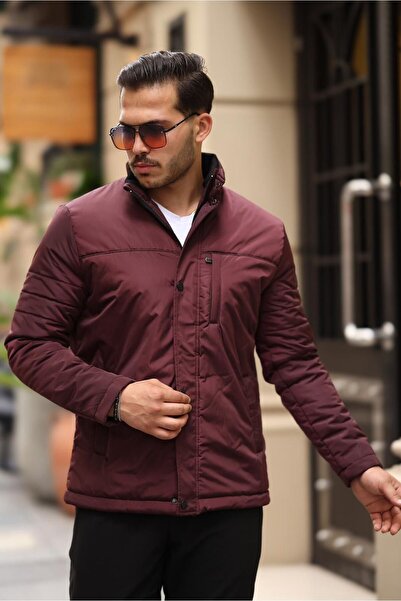 HI MEN Fiber Embroidered Comfortable Fit Coat For Casual Wear