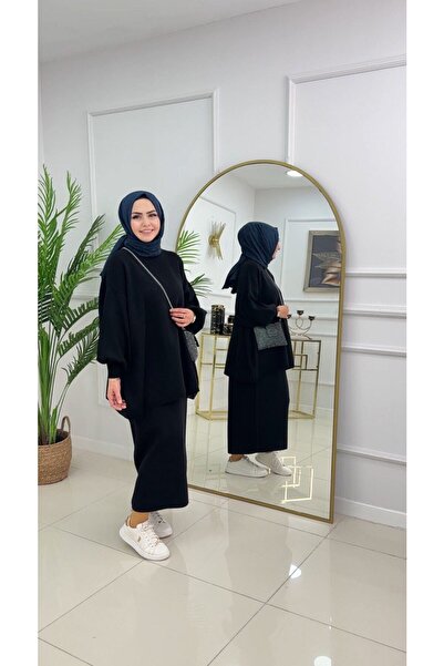 Enans Design Set 2 piese pentru femei, set tunică cu fustă