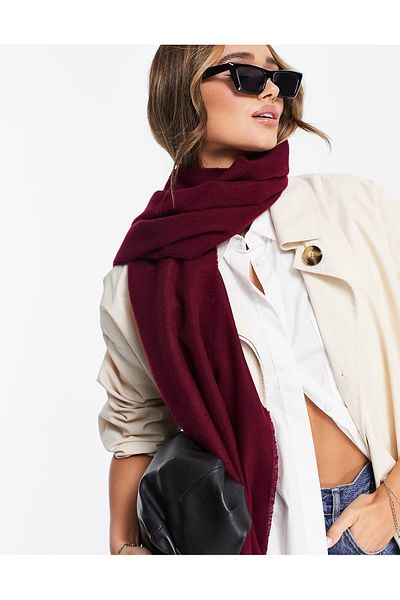 Goldmine Eșarfă groasă unisex uni Claret Red