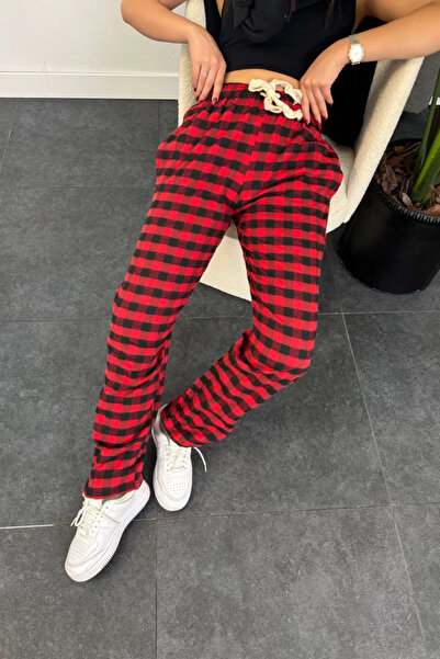 BİQ & TAQ BUTİK картата клетка комфортні спортивні штани