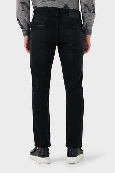 Emporio Armani Cotton Blended Regular Fit Straight Leg Jeans Men Jeans Pants 6D1J06 1D96Z 0006