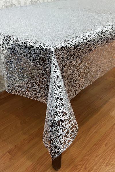 Pimula home Față de masă PVC cu model frânghie - acoperire transparentă, model 1032-a