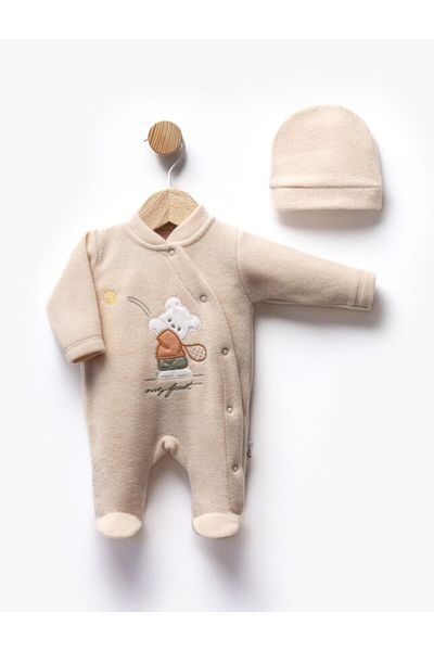 BEREKET BABY Baby Boy Romper Lace Long Sleeve Buckle Gift 3-12 Months