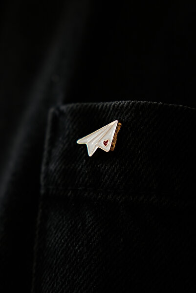 Kuker Madeni Eşya Kağıt Uçak Rozeti