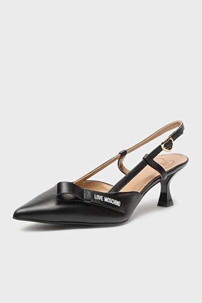 Love Moschino Low Heel Leather Pointed Toe Shoes - Shoes Ja10345G1Lie0000