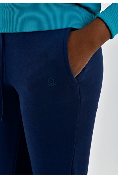 United Colors of Benetton Γυναικείο παντελόνι Jogger με πλαϊνές τσέπες και συσπειρωμένη μέση