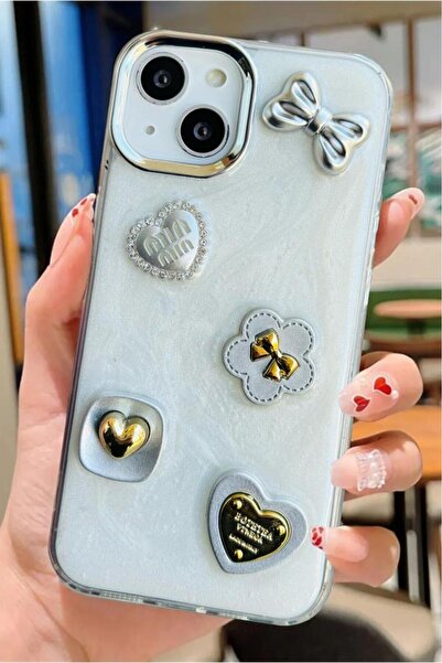 3GEN CASE 3d stone ribbon butterfly heart embroidery motif hard cover compati...