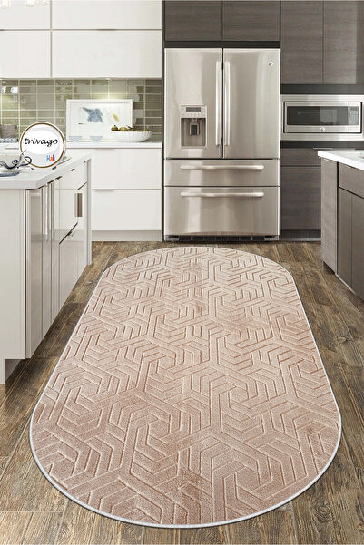 trivago halı Yıkanabilir Oval Lüx Armoni Kalite Embos Oturma Odası Salon Mutf...