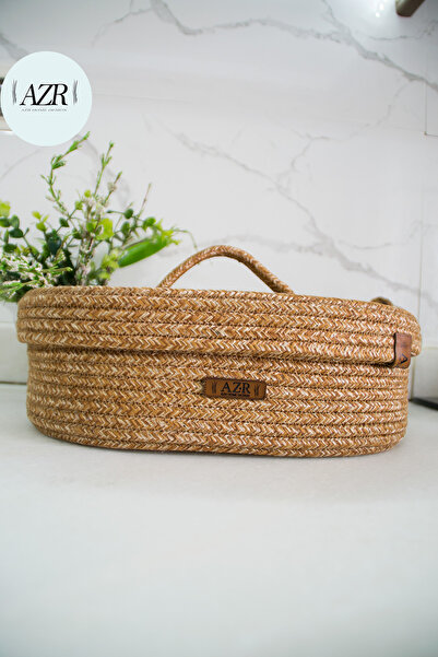 AZR HOME DESİGN JÜT, HASIR SEPET, 30 X15 CM SEPET