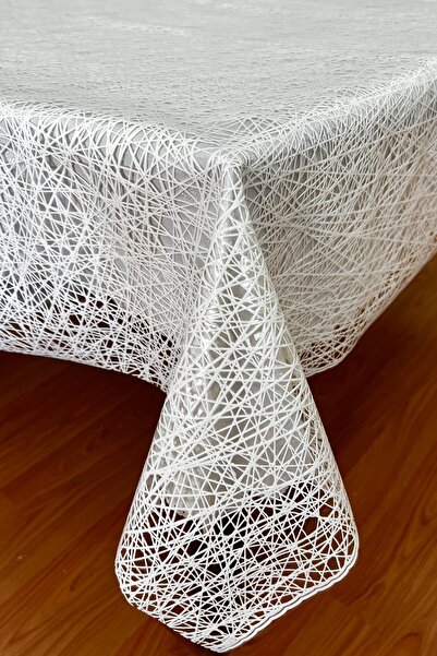 Pimula home مفرش طاولة بنمط حبل مطلي بالبلاستيك الشفاف_1032-A