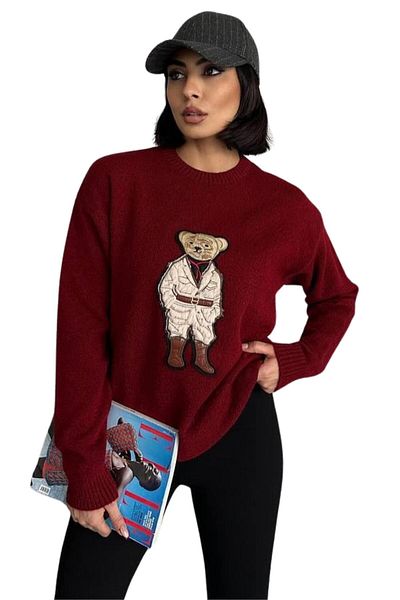 Moda Amore Pulover tricot cu ursuleț V3 006
