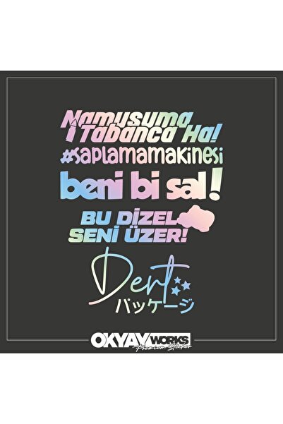 OkyayWorks حزمة ملصقات النافذة الخلفية ثلاثية الأبعاد 13