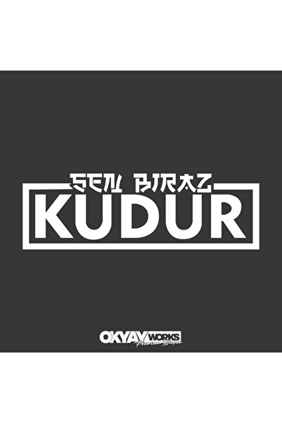 OkyayWorks ملصق Sen Biraz Kudur - ملصق للسيارات والدراجات النارية