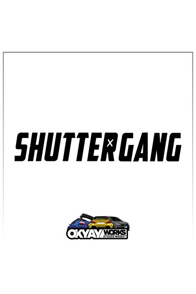 OkyayWorks ملصق Shuttergang - أسود