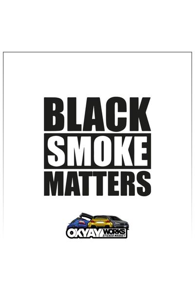 OkyayWorks ملصق Black Smoke Matters - أسود