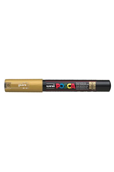 UNİ-BALL 0.7 Mm Gold Uni-ball Marker Painting Posca Water-based Poster - Pc-1m