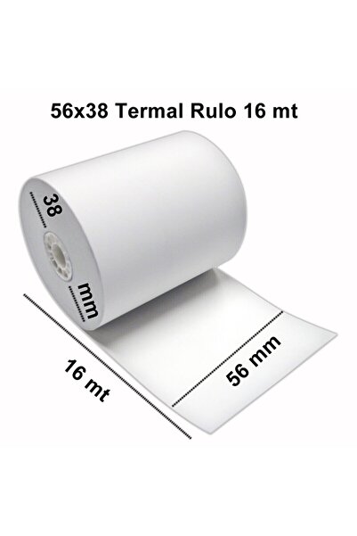RuloMerkezi Termal Pos Yazarkasa Rulosu 56x16 700 Adet - 70 Paket
