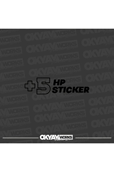 OkyayWorks ملصق 5Hp - ملصق للسيارة والدراجة النارية