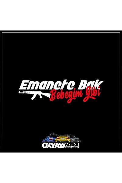 OkyayWorks ملصق "انظر إليك مثل طفلي" - أبيض