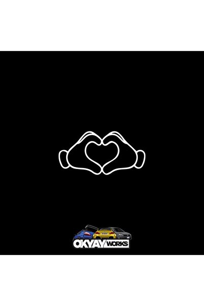 OkyayWorks Heart Figure Sticker- Car-Motorcycle Sticker Sticker