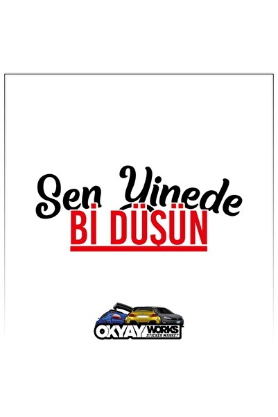 OkyayWorks You Too Think about It Sticker - Black- Car-Motorcycle Sticker Sti...