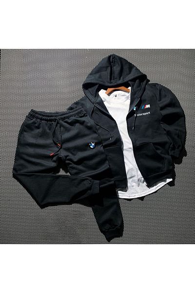 zeag BMW Zippered Jacket and Winter Tracksuit 2-Piece Combination
