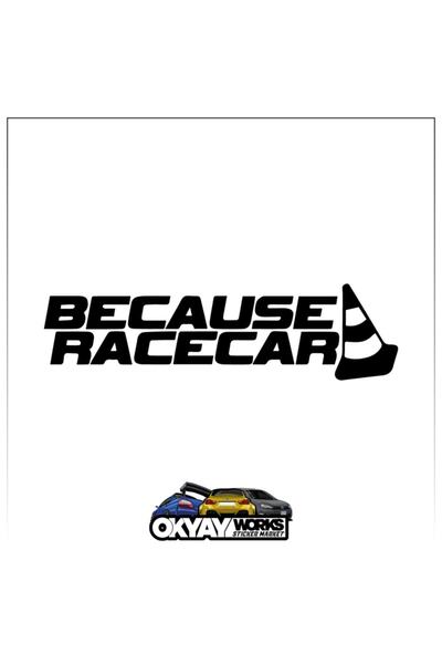 OkyayWorks ملصق سيارة السباق - أسود