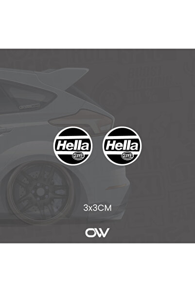 OkyayWorks Hella Sticker- Araba-Motosiklet Etiket Sticker