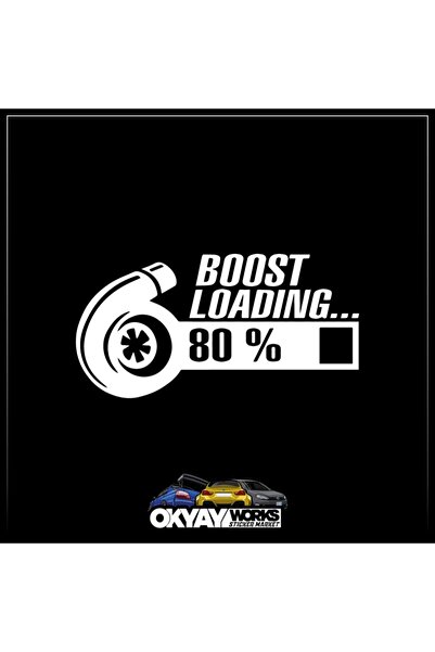 OkyayWorks ملصق تعزيز الأداء - أبيض - ملصق للسيارات والدراجات النارية