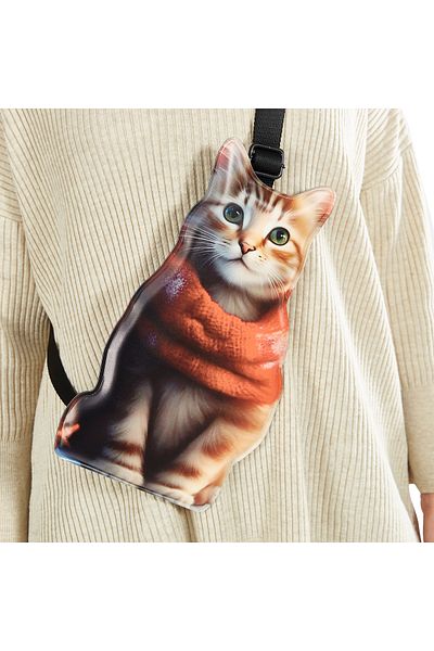 Funny Design Σάλι Cat Design - Τσάντα ώμου