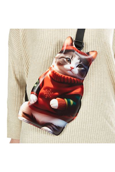 Funny Design Τσάντα ώμου Snow Cat Design