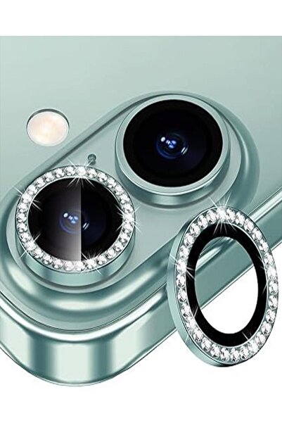 KILIF HOUSE Iphone 16 - 16 Plus Uyumlu Parlak Taşlı Kamera Lens Koruyucu