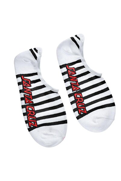 Santa Cruz Strip No Show Assorted Socks - Red/Blue/Black 6-10 [3-pairs]