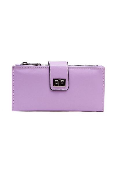 Newish Polo Hand Strap Clip Zippered Soft Faux Leather Women's Portfolio Wallet-Large Size